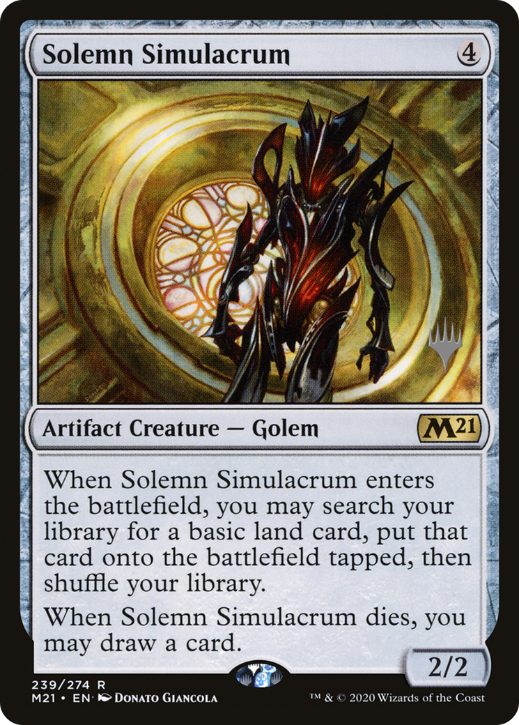 Solemn Simulacrum (Promo Pack) [Core Set 2021 Promos] | Silver Goblin