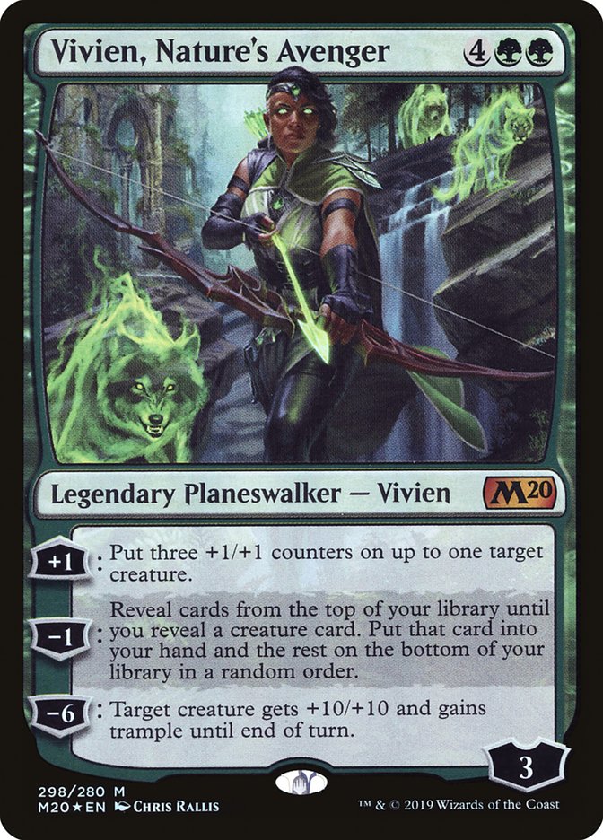 Vivien, Nature's Avenger [Core Set 2020] | Silver Goblin