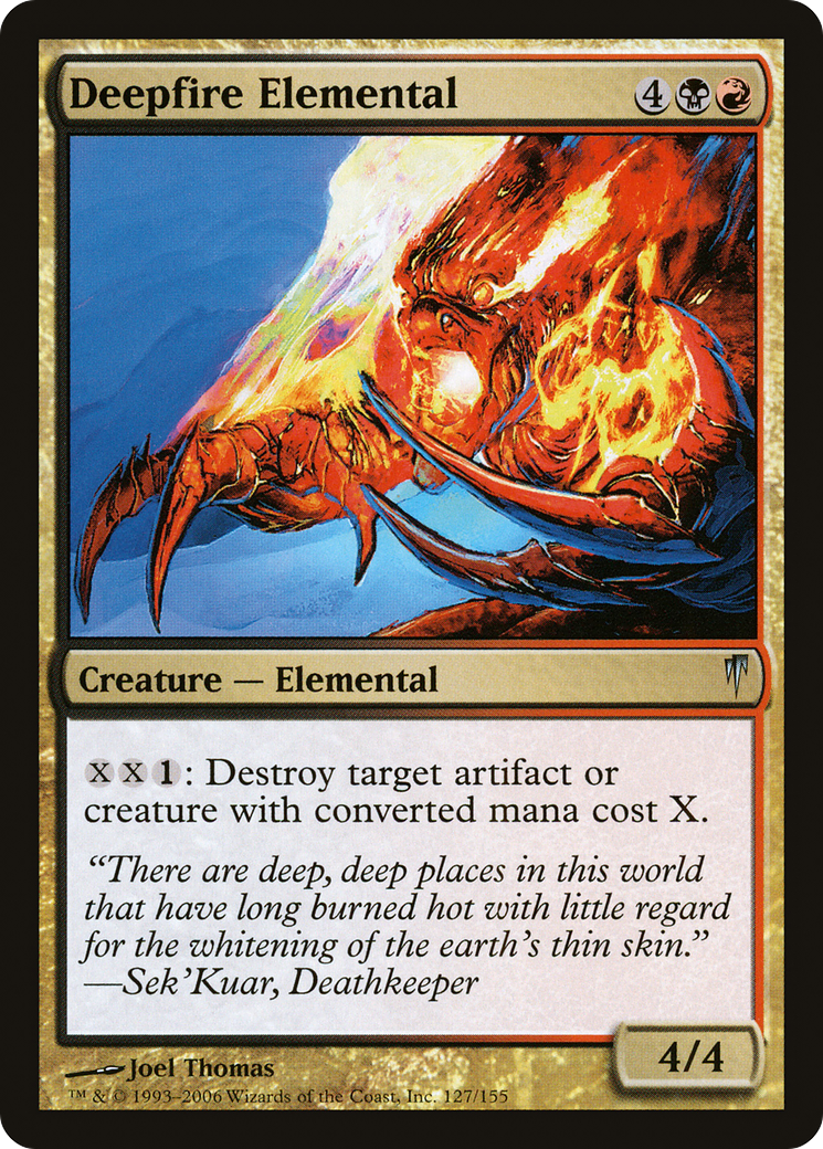 Deepfire Elemental [Coldsnap] | Silver Goblin