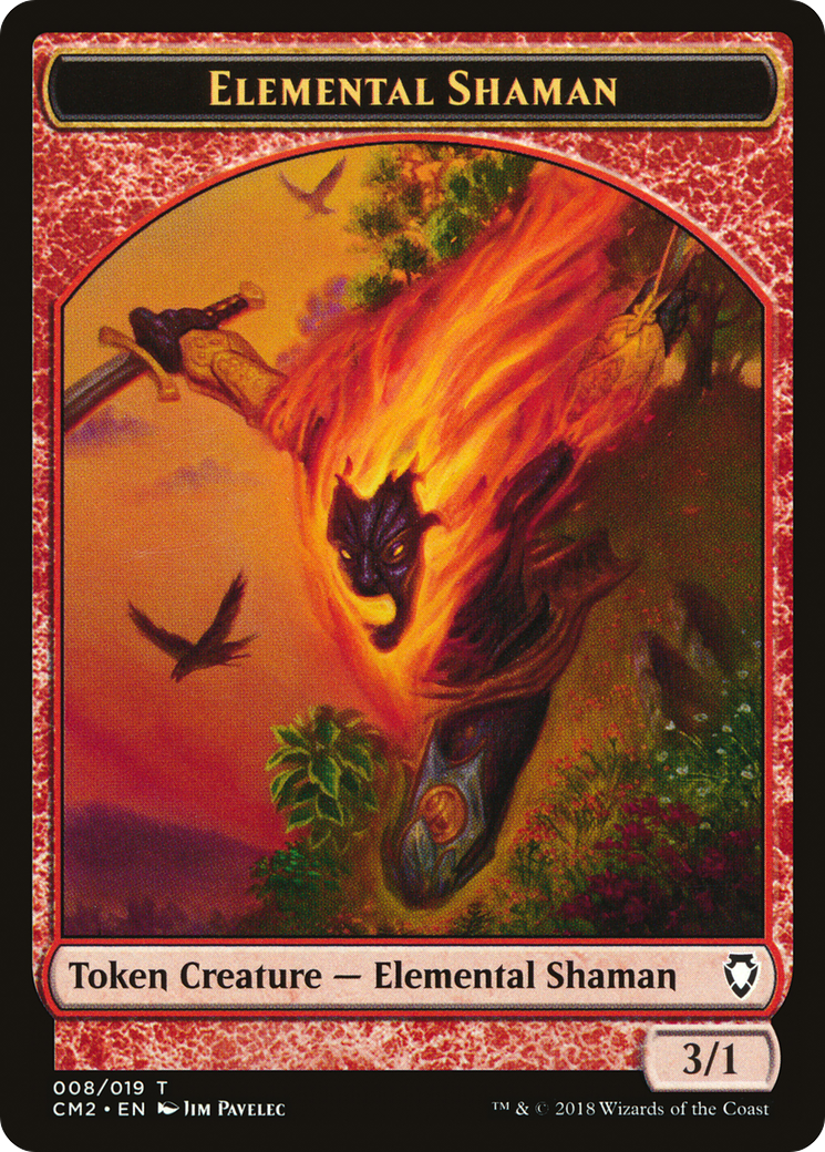 Elemental Shaman Token [Commander Anthology Volume II Tokens] | Silver Goblin