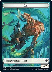 Saproling // Cat Double-Sided Token [Starter Commander Decks] | Silver Goblin