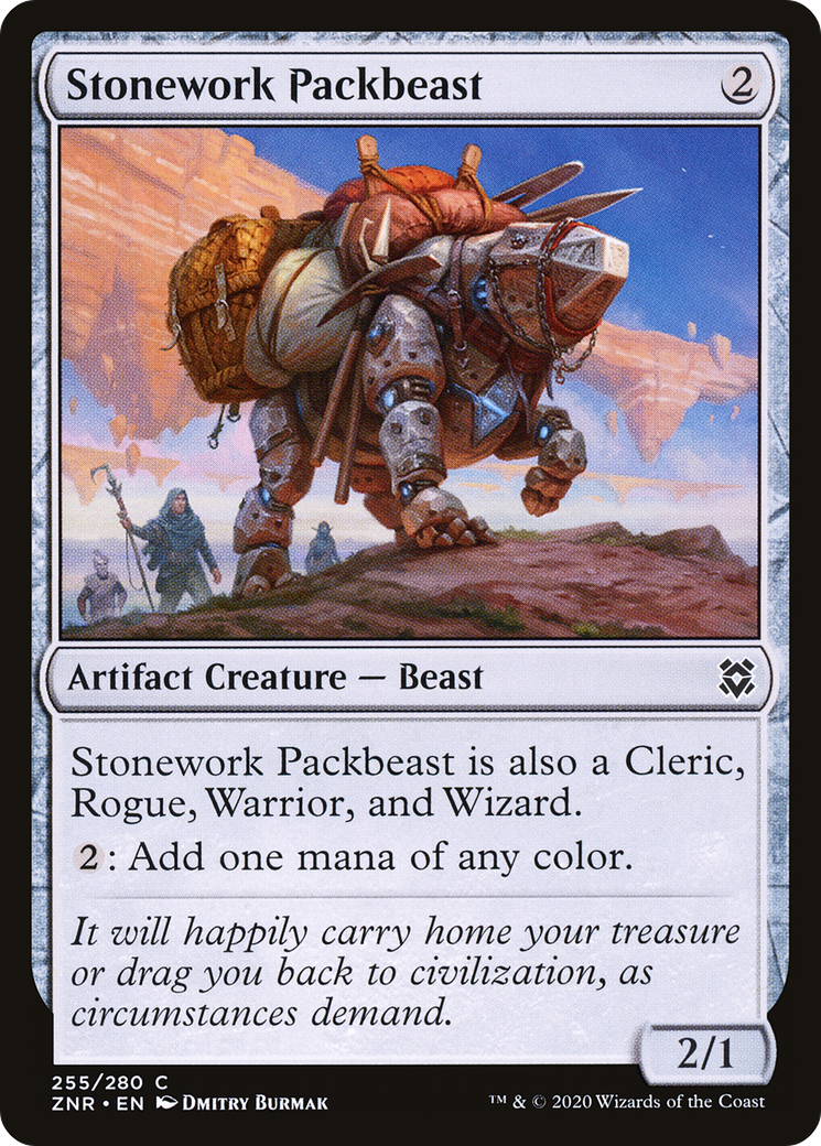 Stonework Packbeast [Zendikar Rising] | Silver Goblin