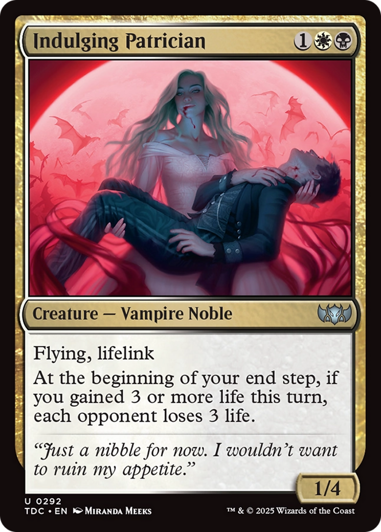Indulging Patrician (292) - Commander: Tarkir: Dragonstorm