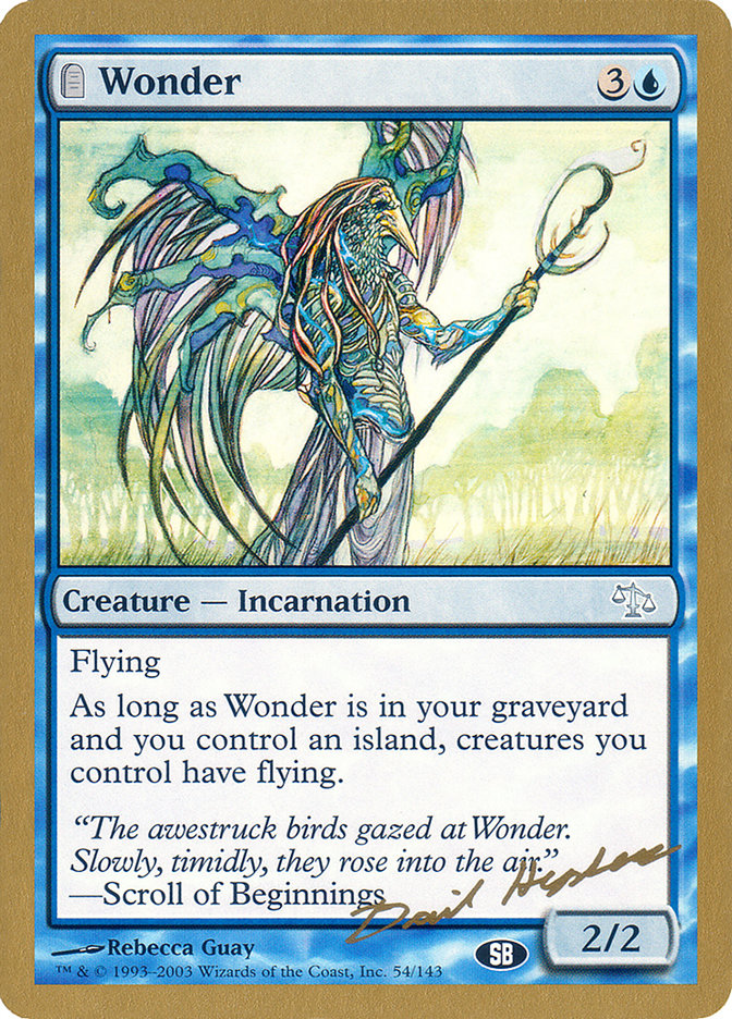 Wonder (Dave Humpherys) (SB) [World Championship Decks 2003] | Silver Goblin