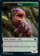 Food // Pest Double-Sided Token [Commander 2021 Tokens] | Silver Goblin