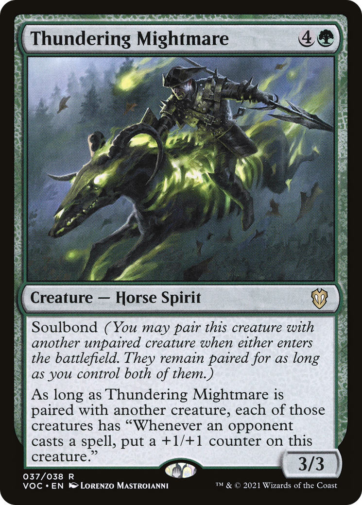 Thundering Mightmare [Innistrad: Crimson Vow Commander] | Silver Goblin