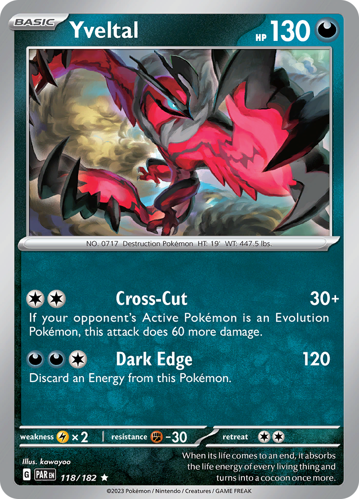 Yveltal (118/182) [Scarlet & Violet: Paradox Rift] | Silver Goblin