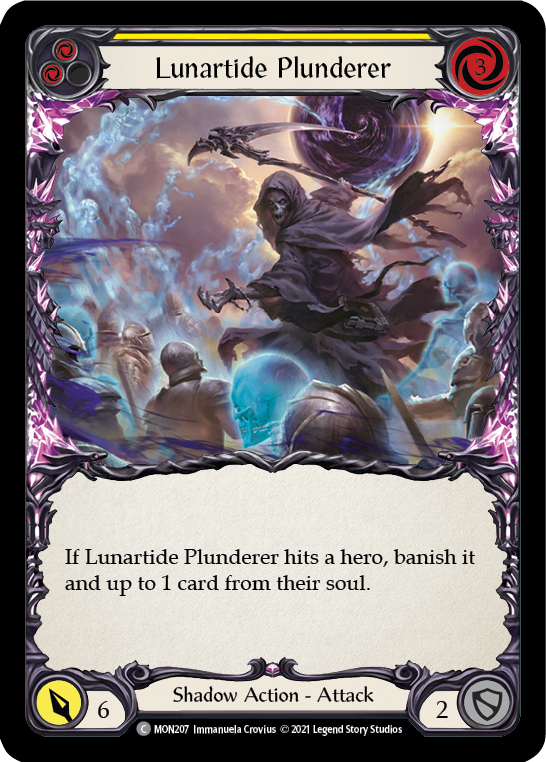 Lunartide Plunderer (Yellow) [MON207] (Monarch)  1st Edition Normal | Silver Goblin