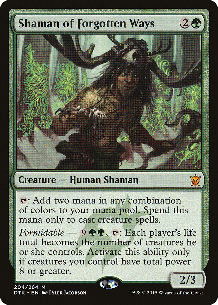 Shaman of Forgotten Ways [Dragons of Tarkir] | Silver Goblin