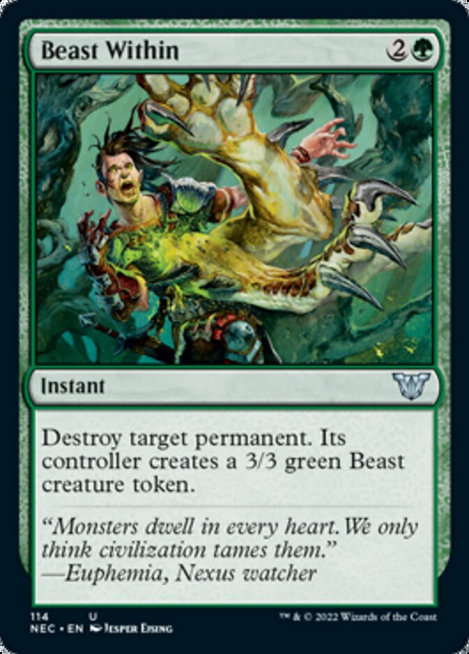 Beast Within [Kamigawa: Neon Dynasty Commander] | Silver Goblin