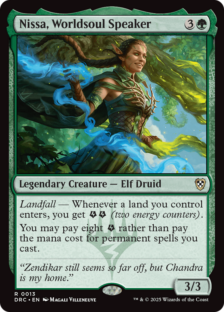 Nissa, Worldsoul Speaker (013) - Commander: Aetherdrift