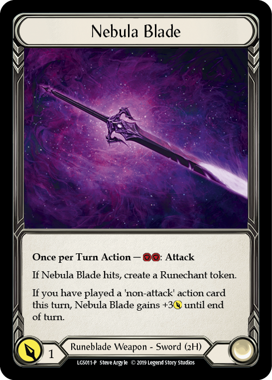 Nebula Blade [LGS011-P] (Promo)  1st Edition Cold Foil | Silver Goblin