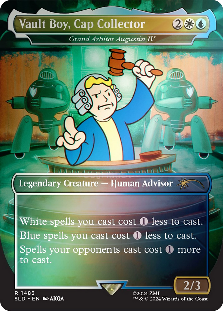 Vault Boy, Cap Collector - Grand Arbiter Augustin IV (Rainbow Foil) [Secret Lair Drop Series] | Silver Goblin