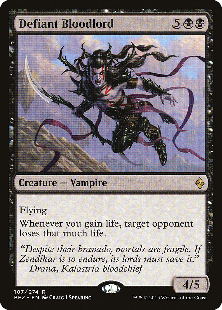 Defiant Bloodlord [Battle for Zendikar] | Silver Goblin