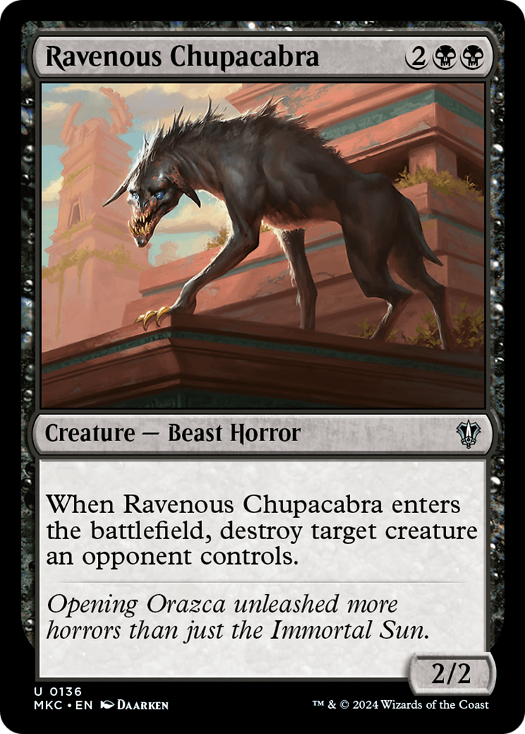 Ravenous Chupacabra [Murders at Karlov Manor Commander] | Silver Goblin