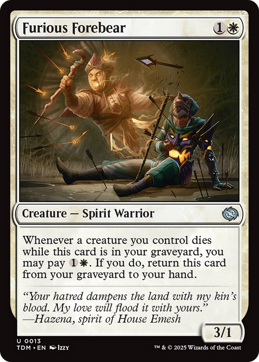 Furious Forebear (013) Foil - Tarkir: Dragonstorm