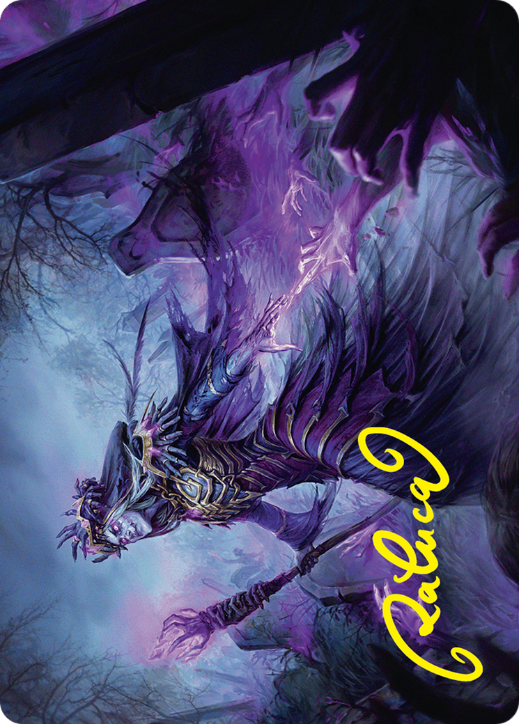 Zul Ashur, Lich Lord Art Card (10/54) (Gold-Stamped Signature) [Foundations Art Series] | Silver Goblin