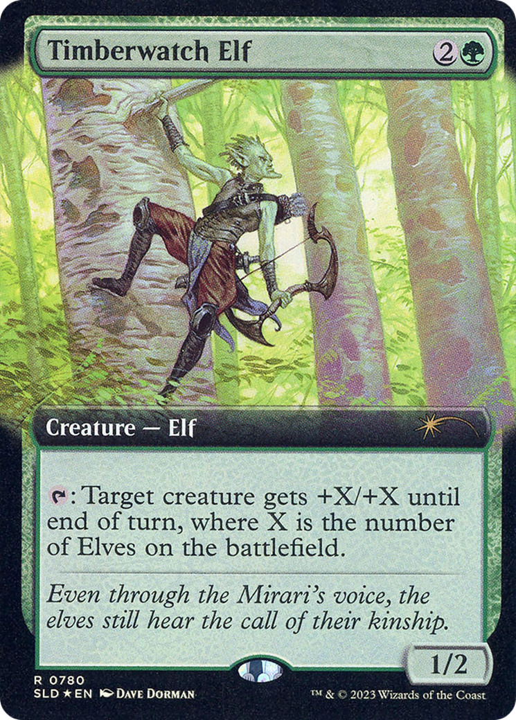 Timberwatch Elf (Extended Art) [Secret Lair Drop Series]