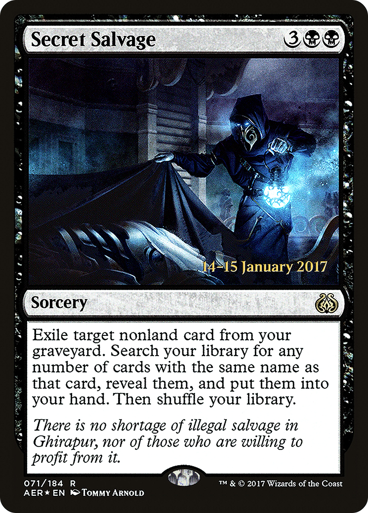 Secret Salvage [Aether Revolt Prerelease Promos] | Silver Goblin