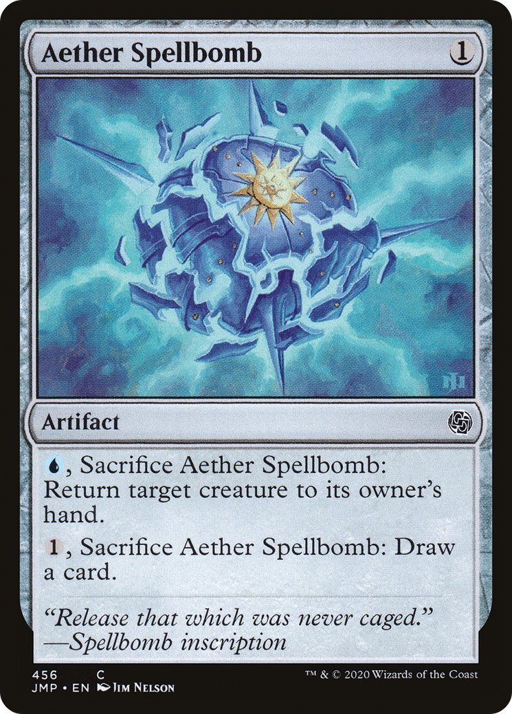 Aether Spellbomb [Jumpstart] | Silver Goblin