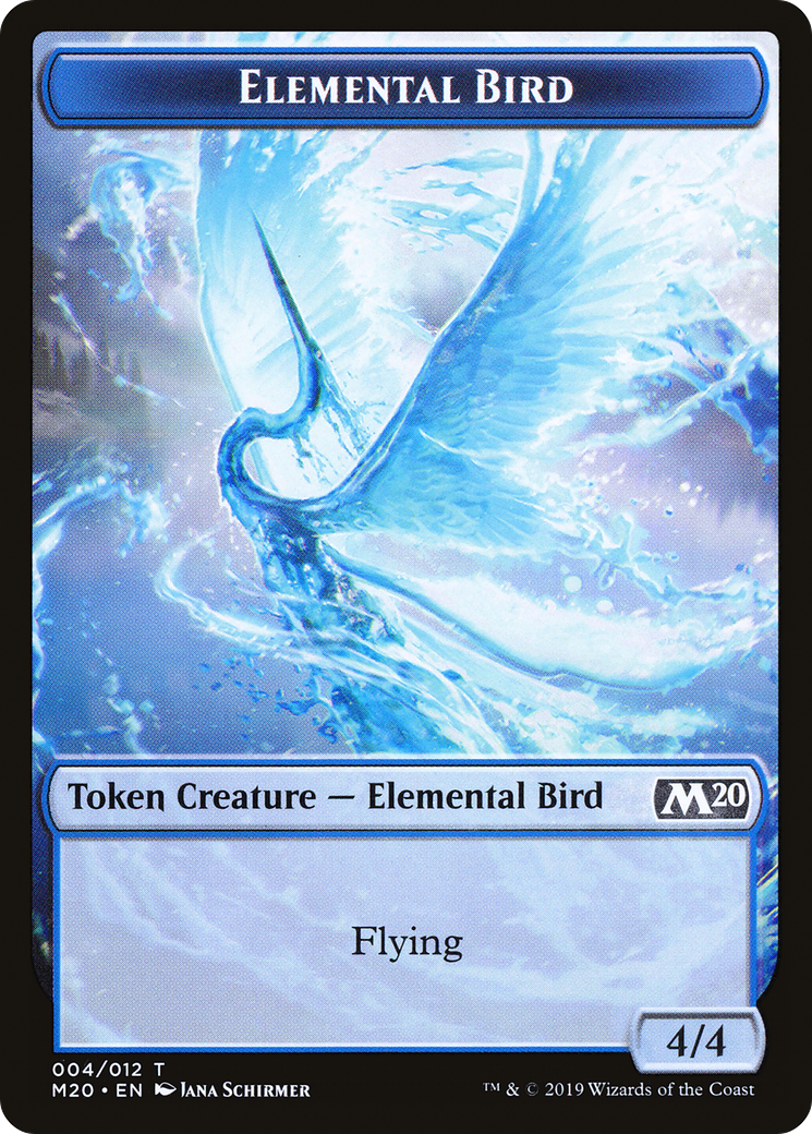 Elemental Bird Token [Core Set 2020 Tokens] | Silver Goblin