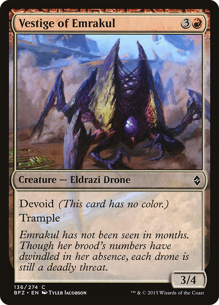 Vestige of Emrakul [Battle for Zendikar] | Silver Goblin