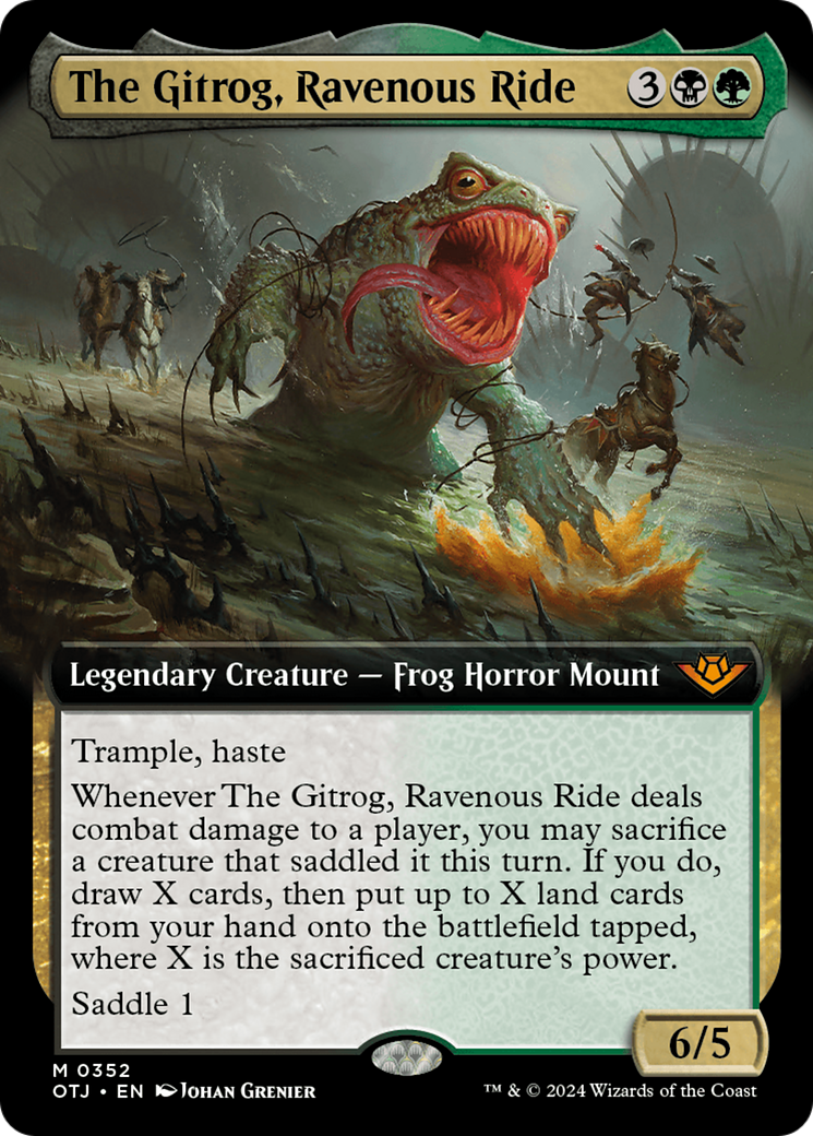 The Gitrog, Ravenous Ride (Extended Art) [Outlaws of Thunder Junction] | Silver Goblin