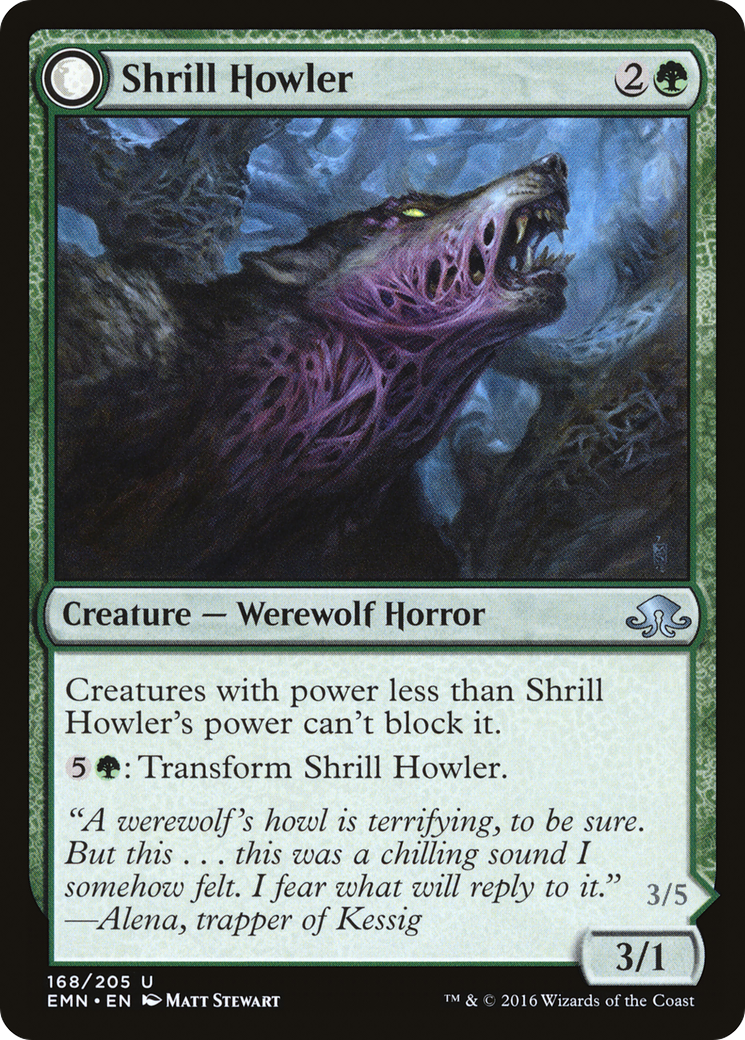 Shrill Howler // Howling Chorus [Eldritch Moon] Foil