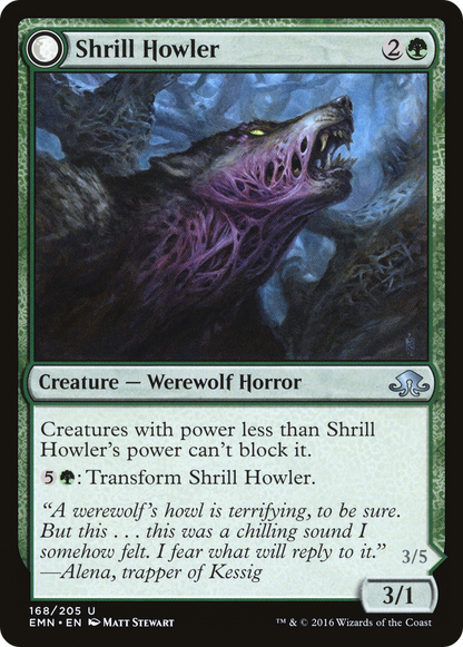 Shrill Howler // Howling Chorus [Eldritch Moon] Foil