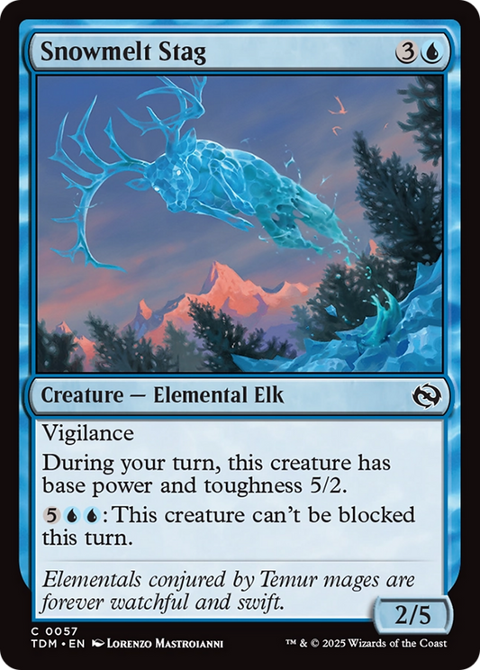 Snowmelt Stag (057) Foil - Tarkir: Dragonstorm