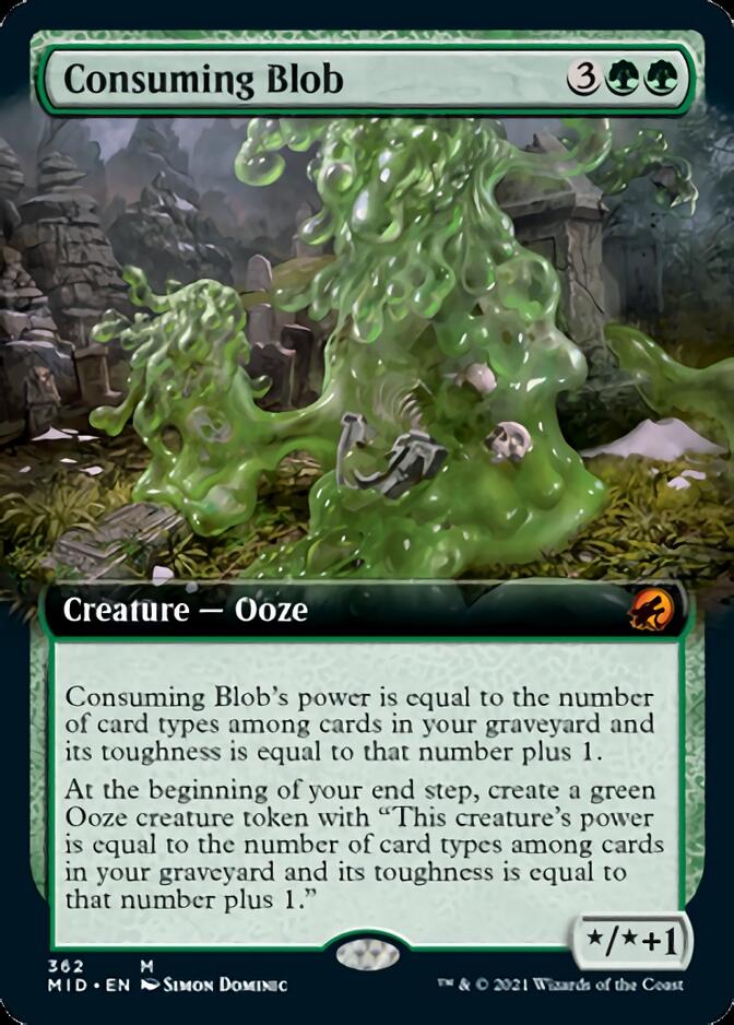 Consuming Blob (Extended Art) [Innistrad: Midnight Hunt] | Silver Goblin