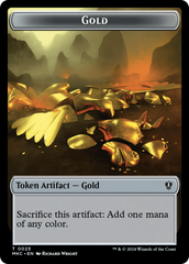 Gold // Lightning Rager Double-Sided Token [Murders at Karlov Manor Commander Tokens] | Silver Goblin