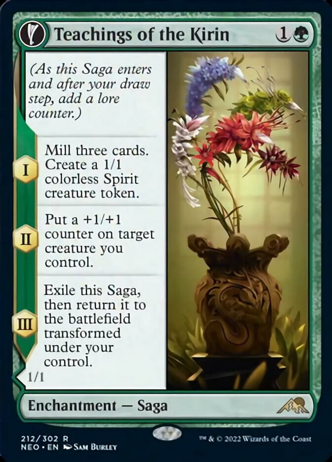 Teachings of the Kirin // Kirin-Touched Orochi [Kamigawa: Neon Dynasty] Foil