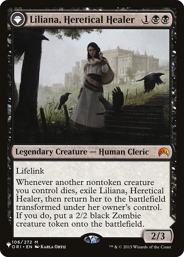 Liliana, Heretical Healer // Liliana, Defiant Necromancer [Secret Lair: From Cute to Brute] | Silver Goblin