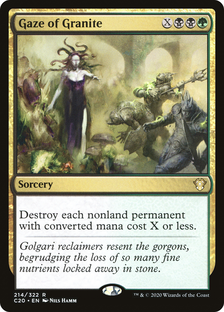 Gaze of Granite [Commander 2020] | Silver Goblin