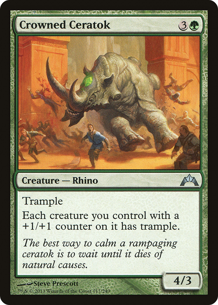 Crowned Ceratok [Gatecrash] | Silver Goblin