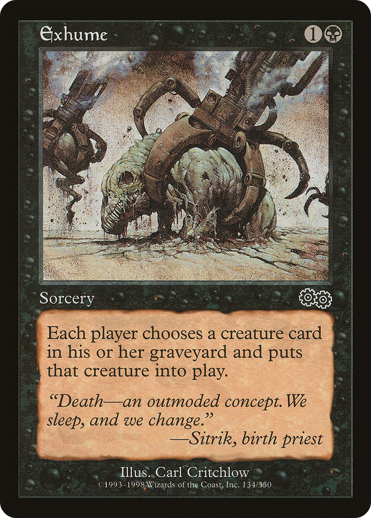 Exhume [Urza's Saga] | Silver Goblin