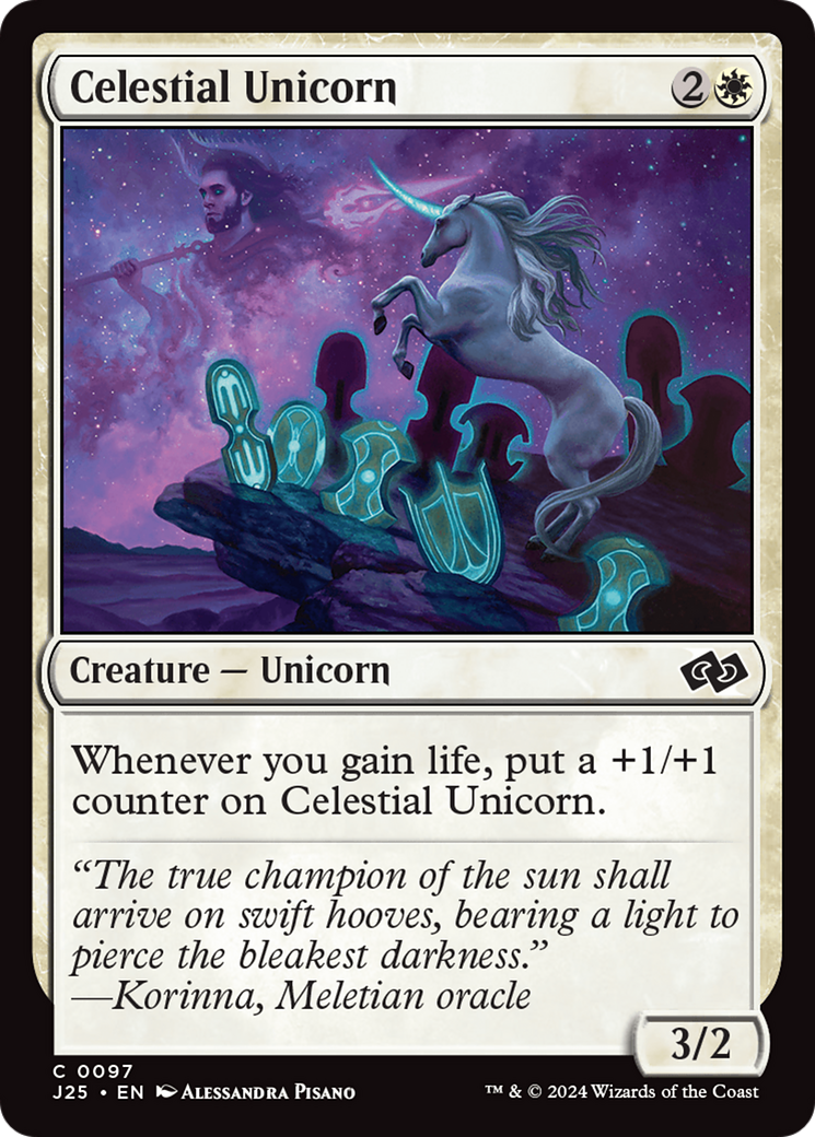 Celestial Unicorn [Foundations Jumpstart] | Silver Goblin