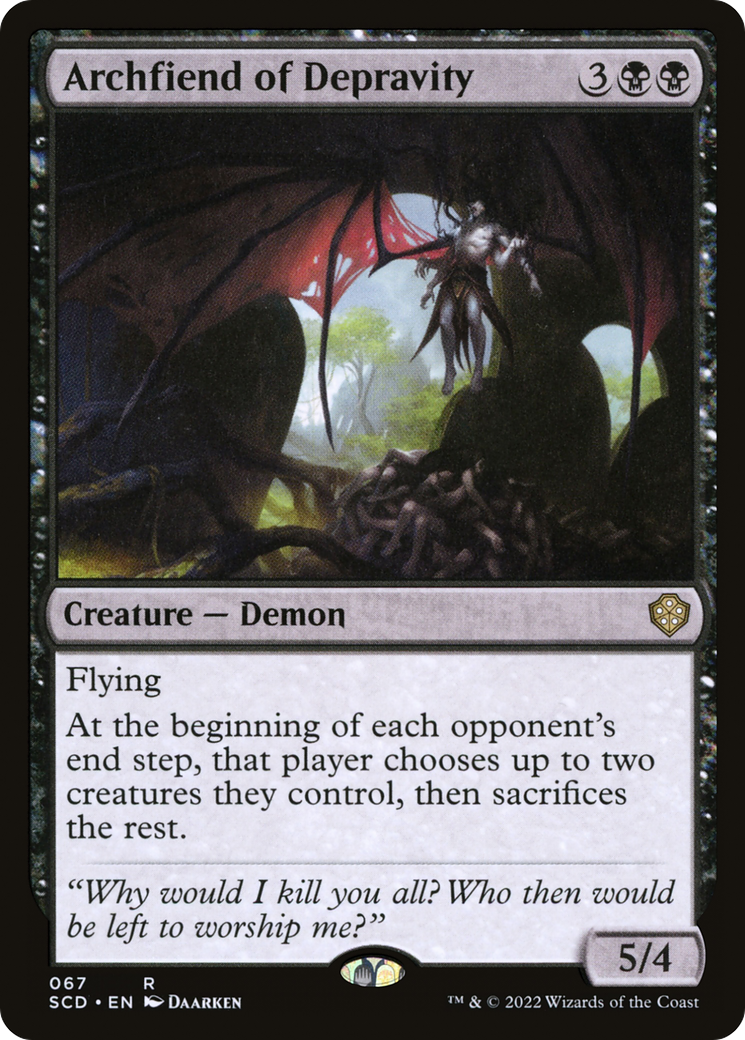 Archfiend of Depravity [Starter Commander Decks] | Silver Goblin