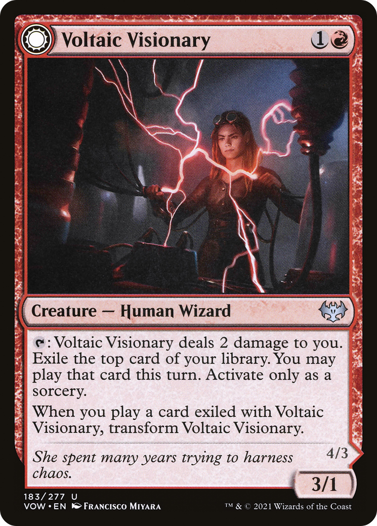 Voltaic Visionary // Volt-Charged Berserker [Innistrad: Crimson Vow] | Silver Goblin