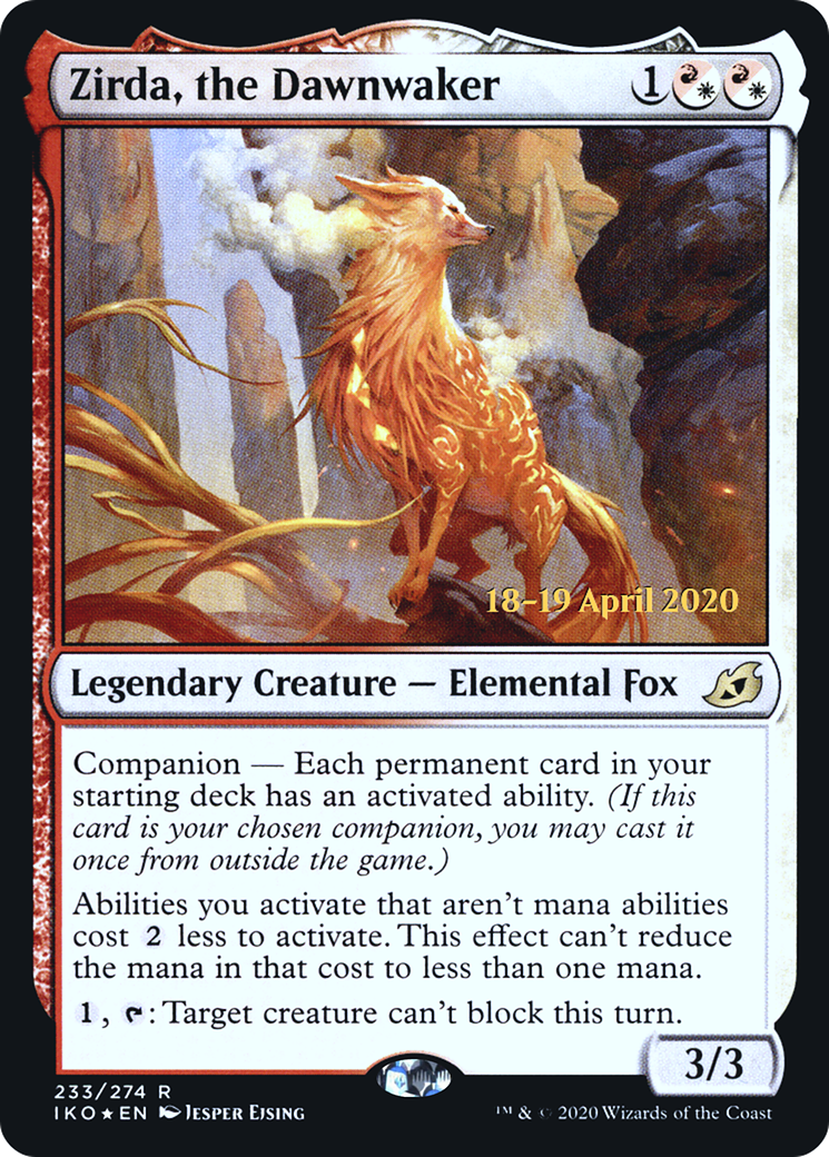 Zirda, the Dawnwaker [Ikoria: Lair of Behemoths Prerelease Promos] | Silver Goblin