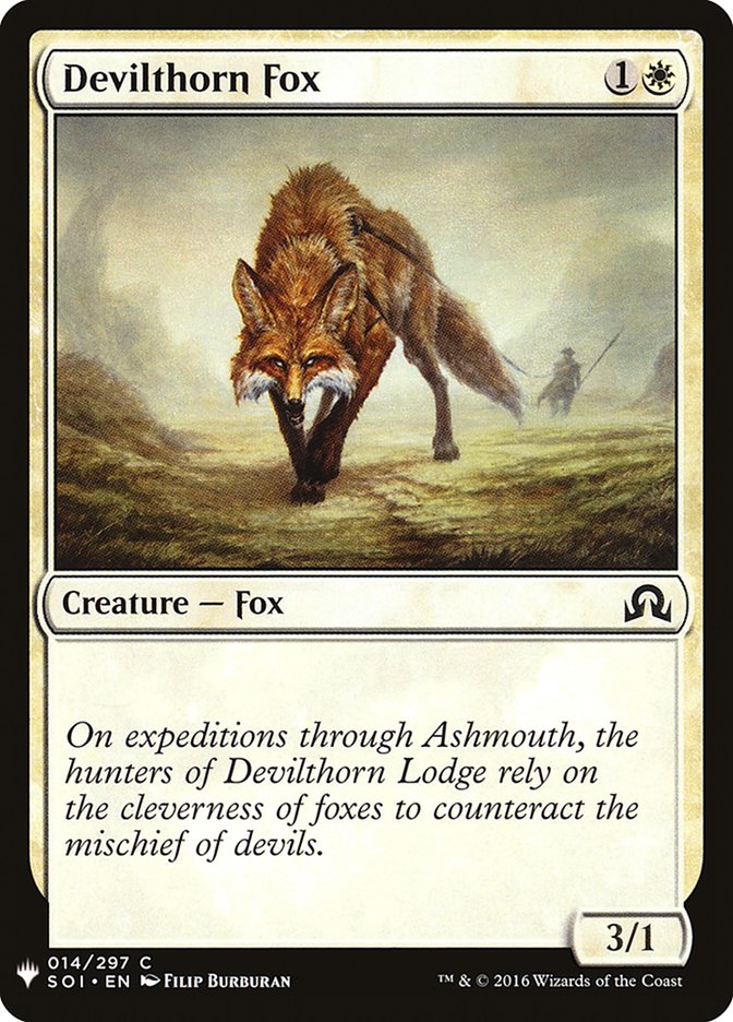 Devilthorn Fox [Mystery Booster] | Silver Goblin