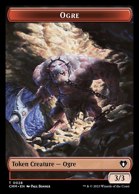 Eldrazi Spawn // Ogre Double-Sided Token [Commander Masters Tokens] Foil