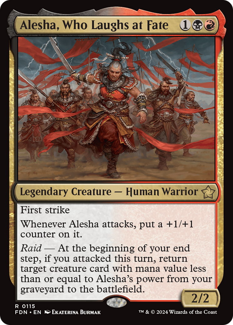Alesha, Who Laughs at Fate [Foundations] Foil