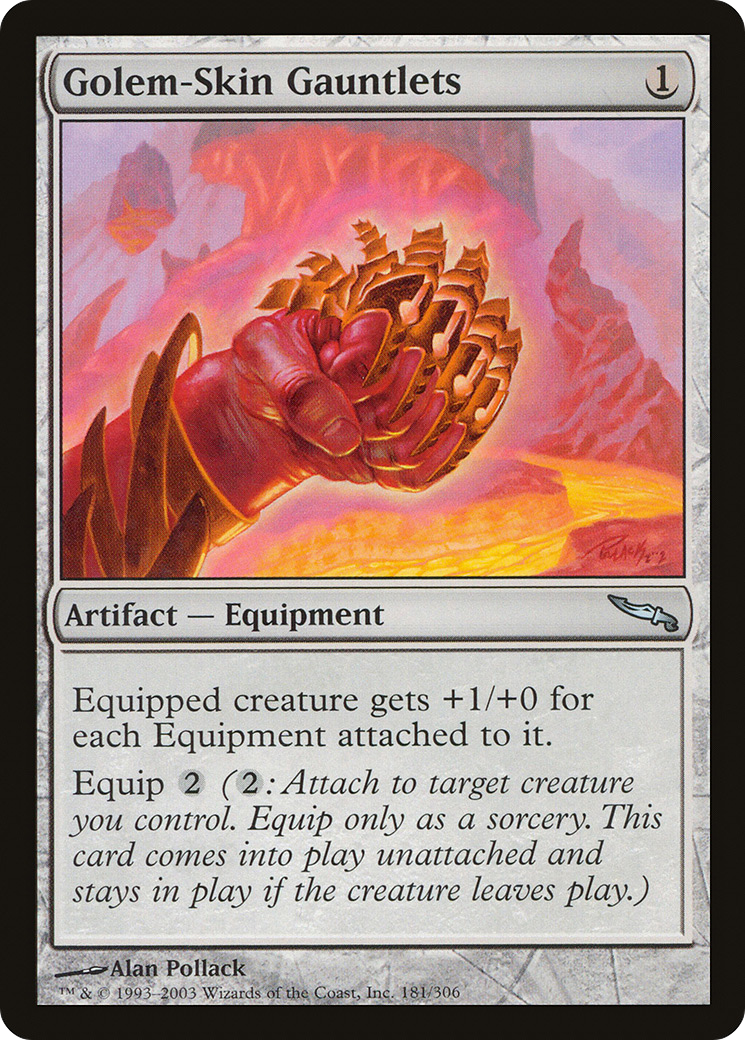 Golem-Skin Gauntlets [Mirrodin] | Silver Goblin