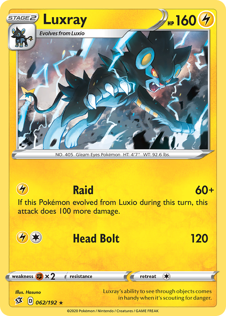 Luxray (062/192) [Sword & Shield: Rebel Clash] | Silver Goblin