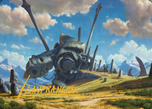 Plains Art Card 1 (Gold-Stamped Signature) [Dominaria United Art Series]
