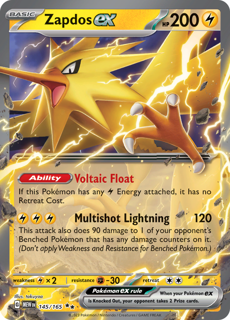 Zapdos ex (145/165) [Scarlet & Violet 151] | Silver Goblin