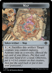 Map // Dinosaur (0001) Double-Sided Token [The Lost Caverns of Ixalan Tokens] | Silver Goblin