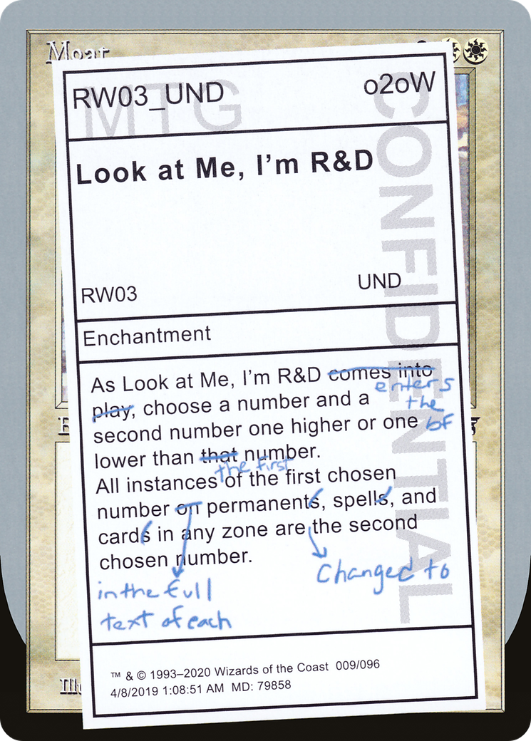 Look at Me, I'm R&D [Unsanctioned]